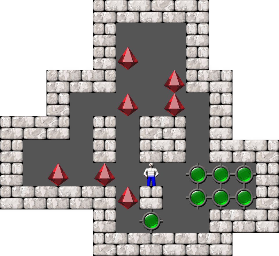 Сокобан Thinking Rabbit Arranged уровень 19
